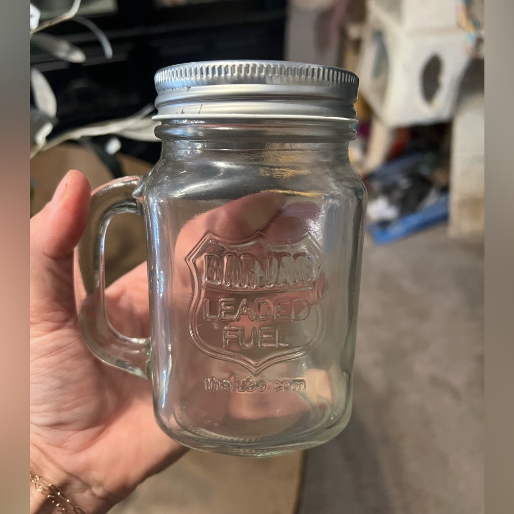 Clear Glass Mug with Handle